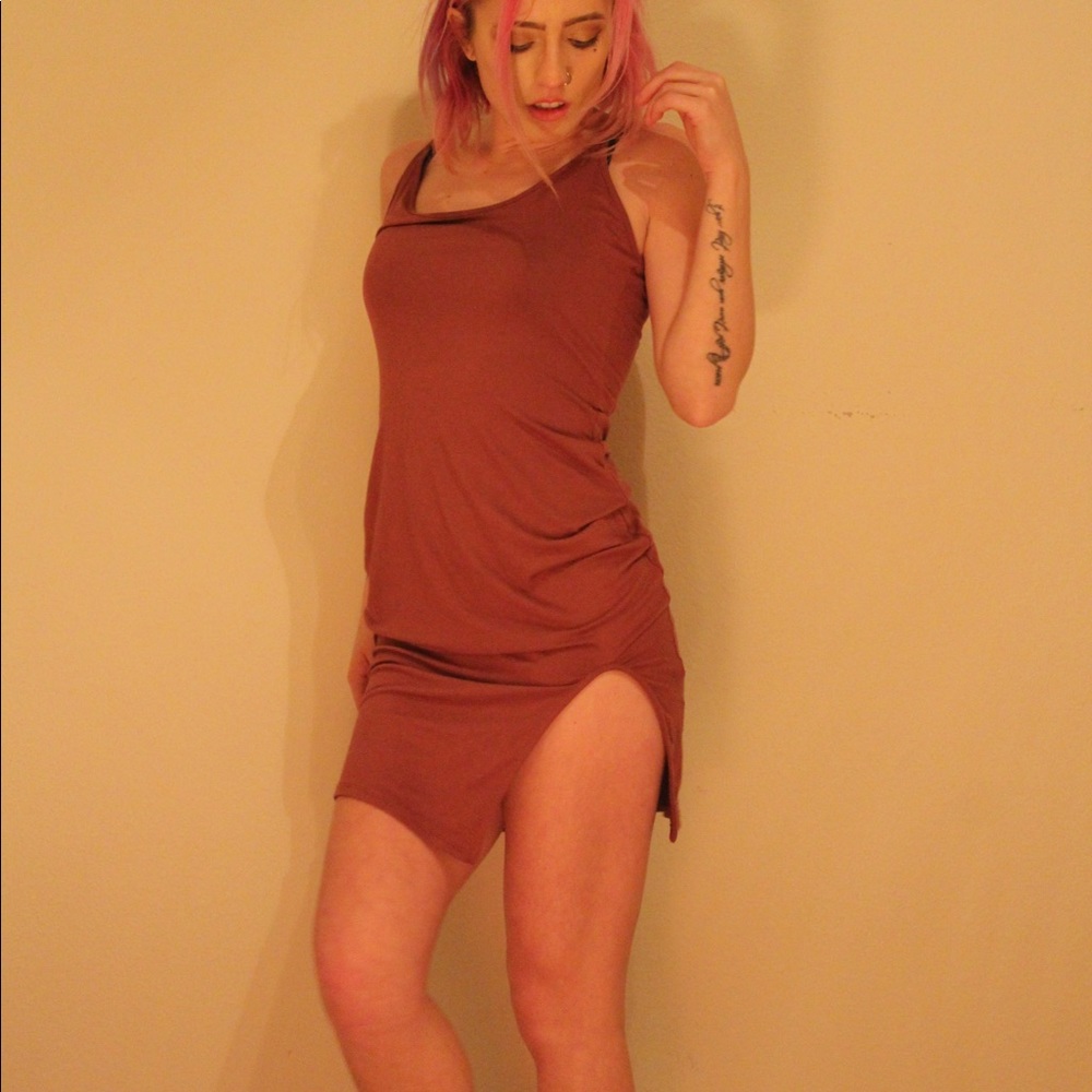 Sexy Thigh Cut Dress
